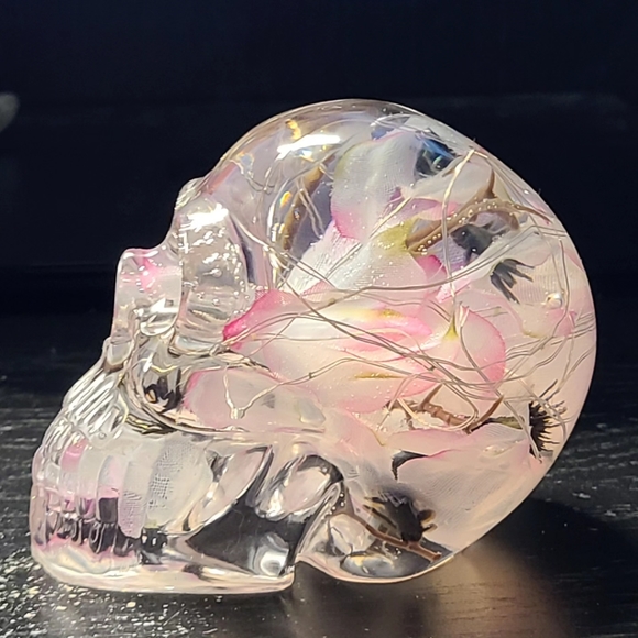 Skull cherry blossom nightlight- handmade - Picture 5 of 5